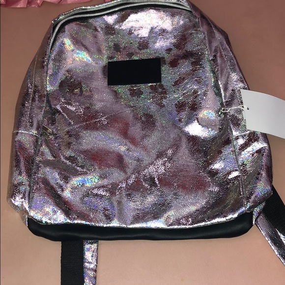 silver/holo mini-ish tigi backpack - Picture 1 of 3